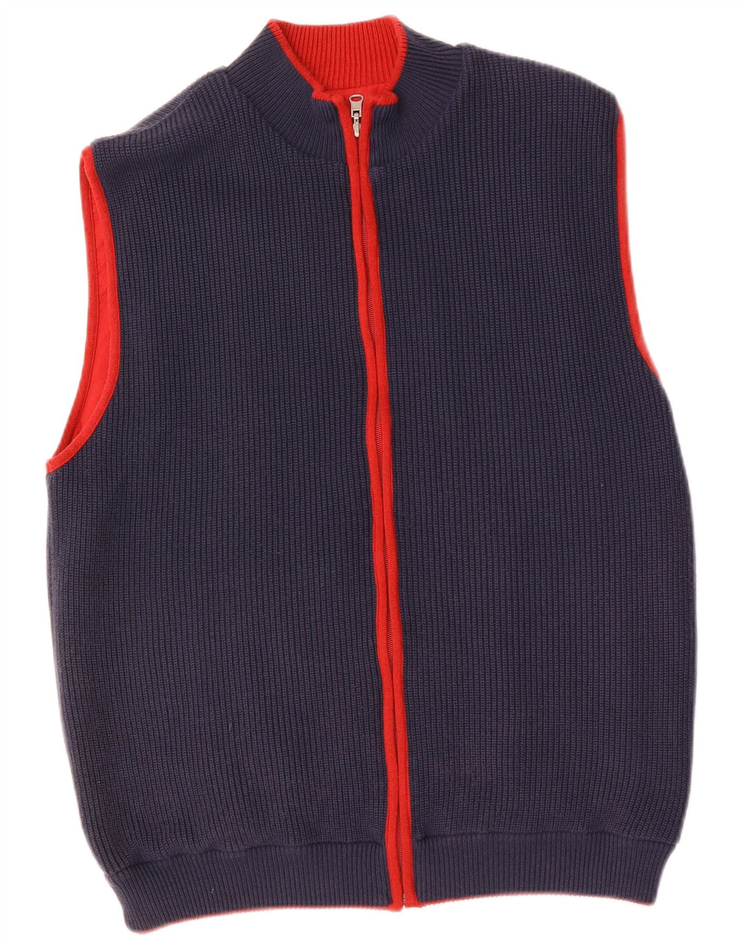 BOGGI Mens Reversible Gilet IT 52 XL Red Polyacrylic