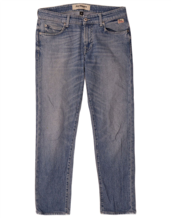 Roy Rogers Womens Slim Jeans W30 L28 Blue Cotton