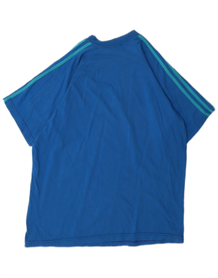 Adidas Mens T-Shirt Top Large Blue