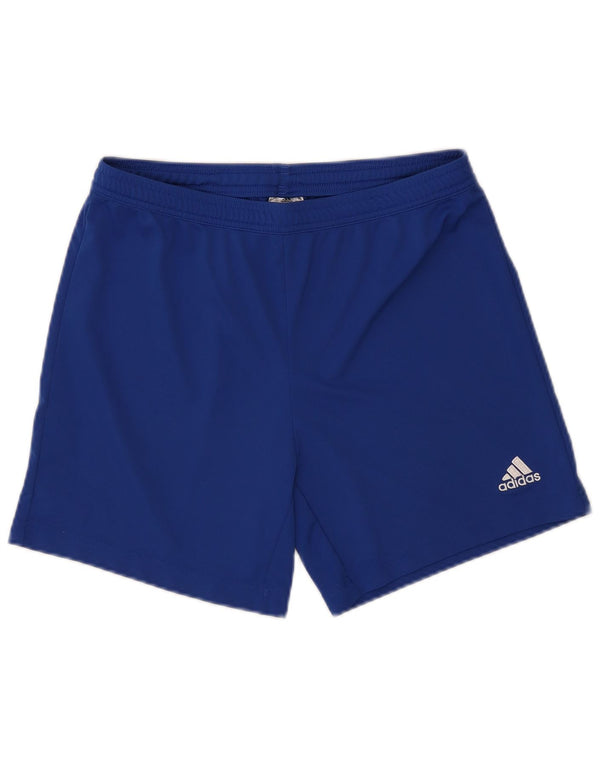 ADIDAS Boys Aeroready Sport Shorts 12-13 Years Blue Polyester