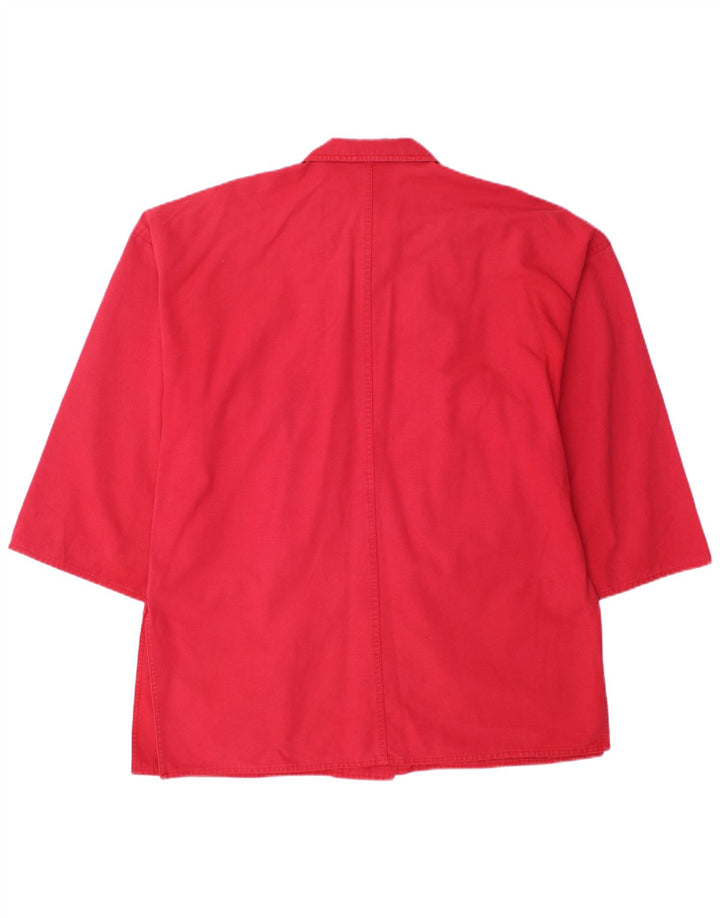 Marella Womens Oversized 3/4 Sleeve Utility Jacket UK 12 Medium Red