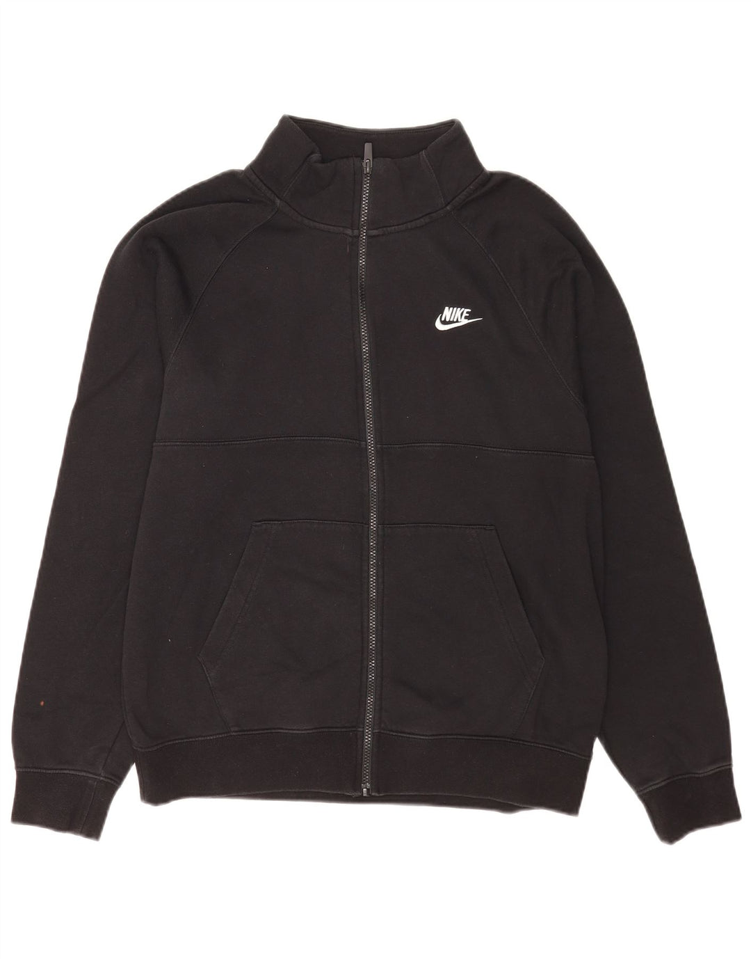 Nike Mens Tracksuit Top Jacket Medium Black Cotton