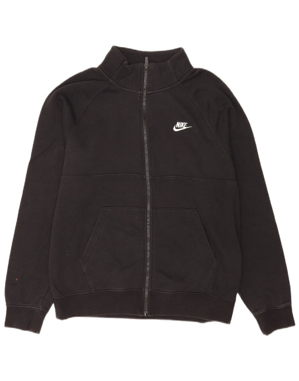 Nike Mens Tracksuit Top Jacket Medium Black Cotton