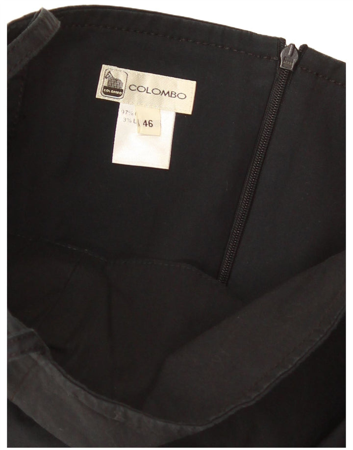 Colombo Womens Sundress IT 46 Large Black Cotton
