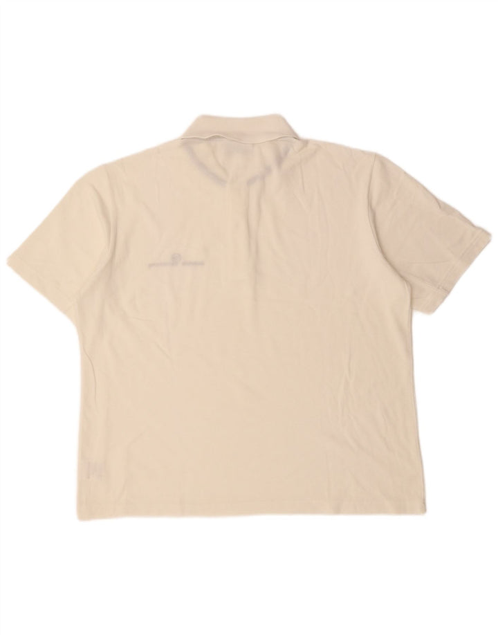 SERGIO TACCHINI Mens Polo Shirt XL White Cotton