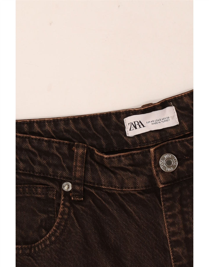 Zara Womens Straight Jeans EU 40 Medium W30 L33 Brown