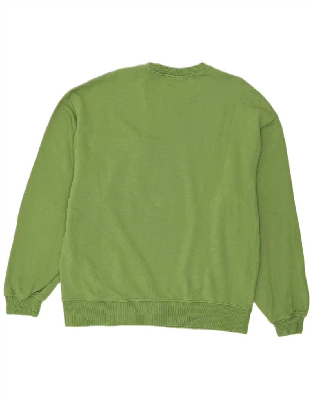 Zara Mens Sweatshirt Jumper XL Green Cotton
