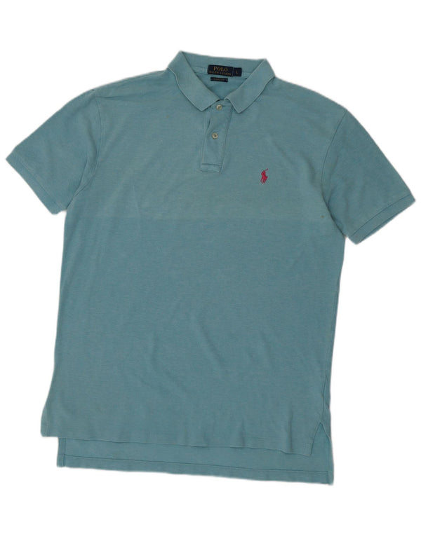 Polo Ralph Lauren Mens Classic Fit Polo Shirt Large Blue Cotton