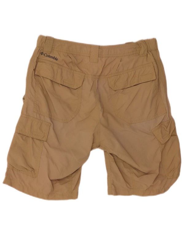 COLUMBIA Mens Cargo Shorts W32 Medium Beige Nylon