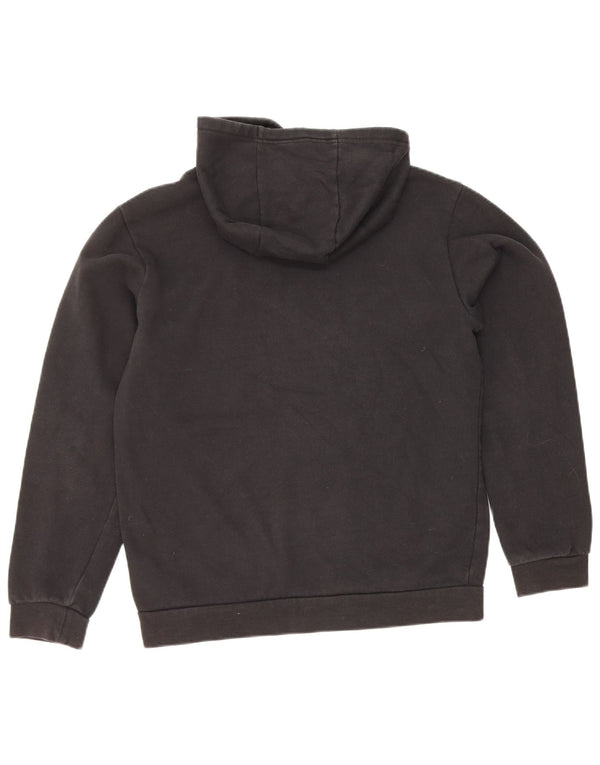 Adidas Womens Hoodie Jumper UK 10 Small Black Cotton