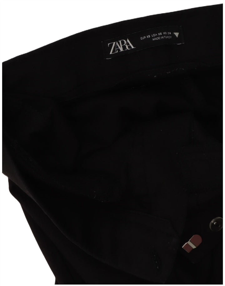 ZARA Womens Bootcut Casual Trousers XS W24 L25 Black
