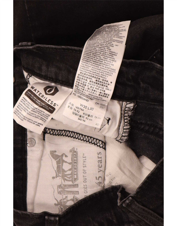 Levi's Mens 511 Slim Jeans W30 L30 Black Cotton