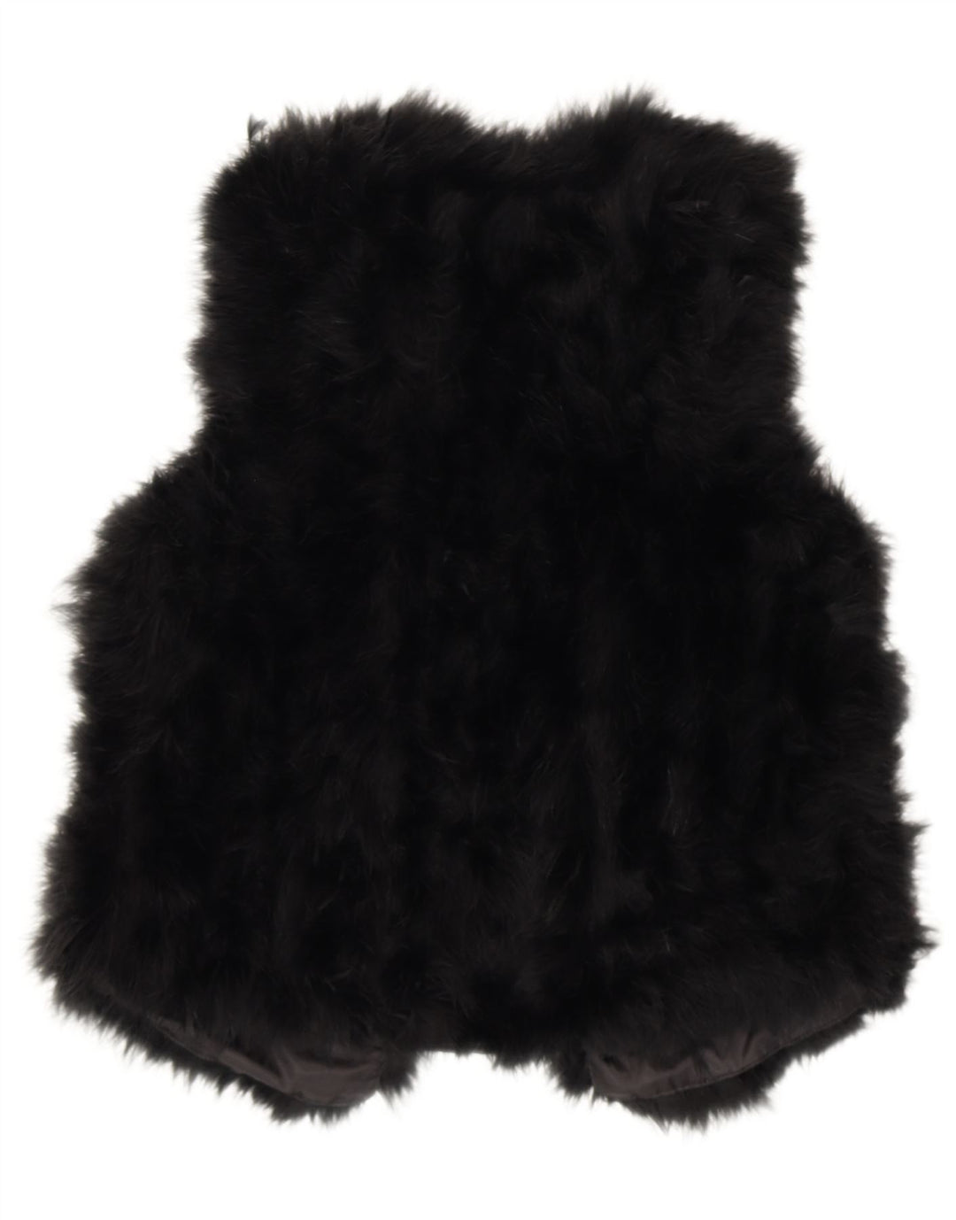 Riani Womens Fur Gilet UK 12 Medium Black Real Fur