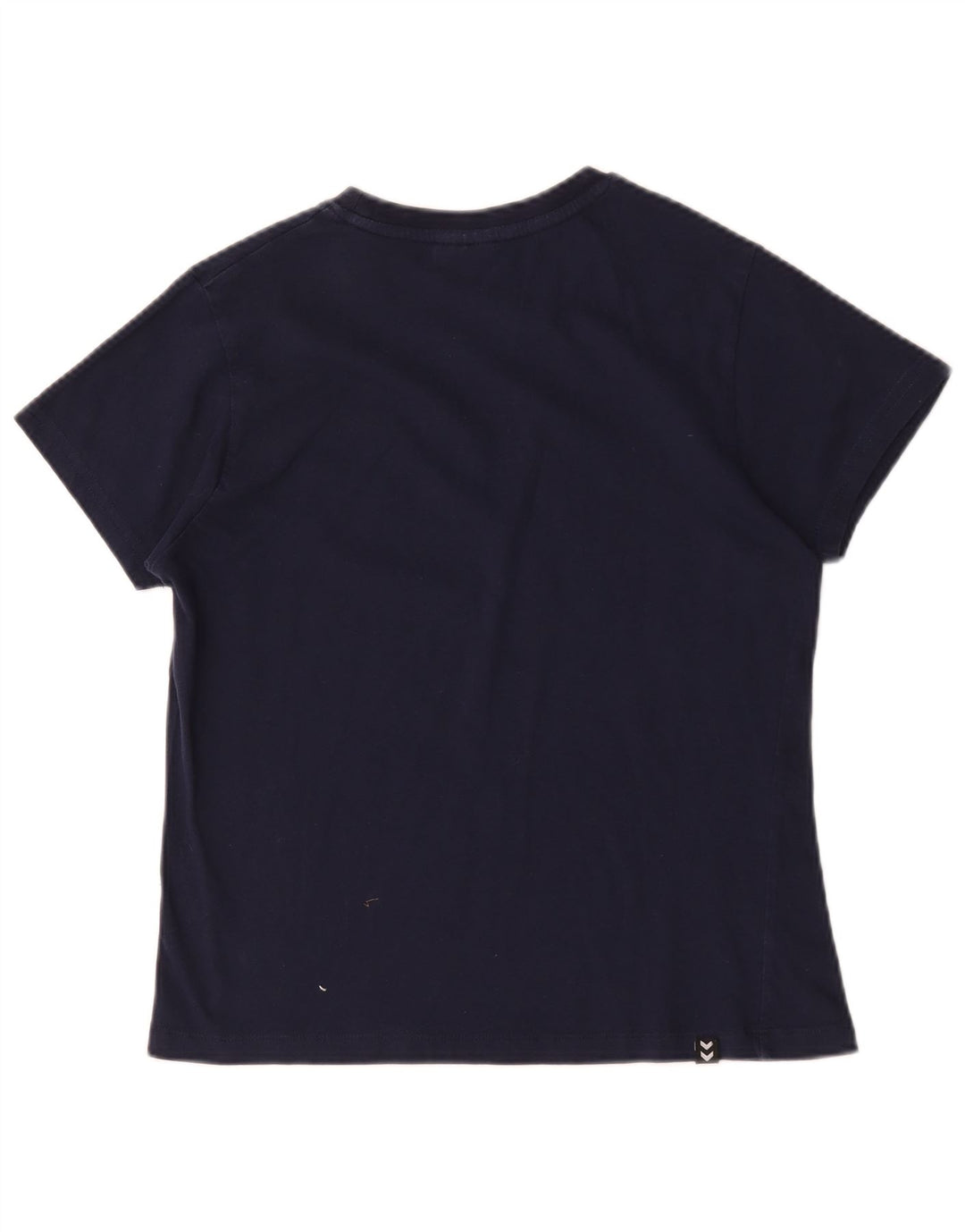 Hummel Womens Graphic T-Shirt Top UK 14 Medium Navy Blue