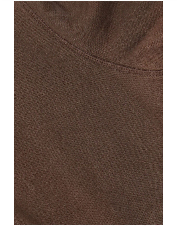 TIMBERLAND Mens Slim Fit Bomber Jacket UK 40 Large Brown Cotton