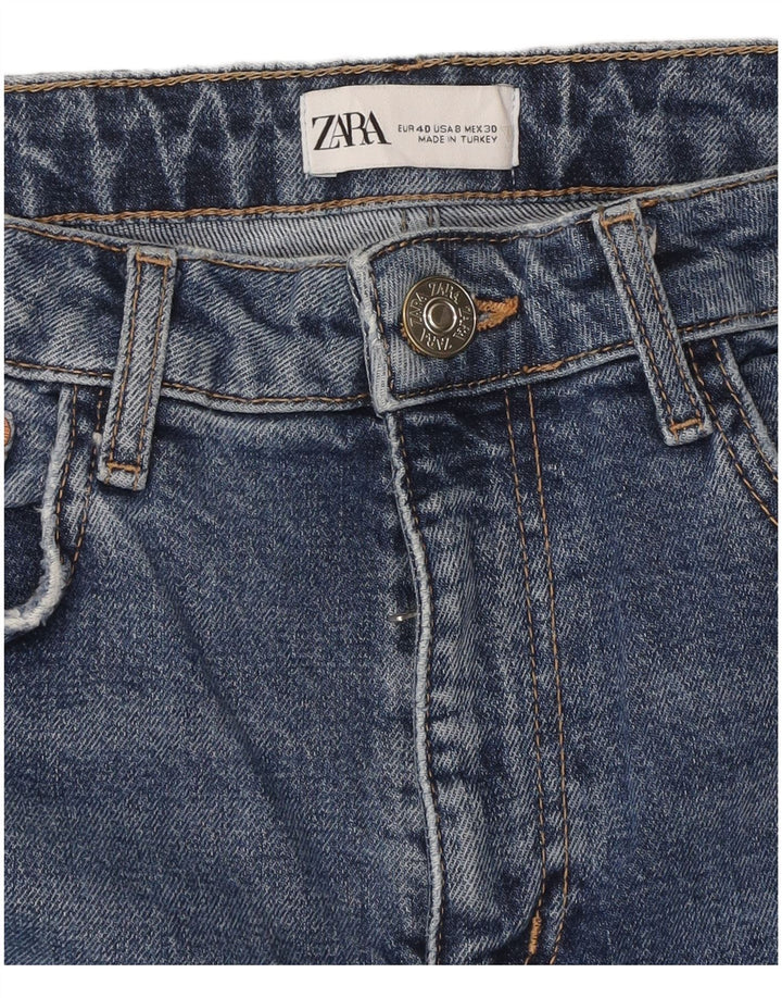 ZARA Womens Distressed Slim Jeans EU 40 Medium W30 L26 Blue