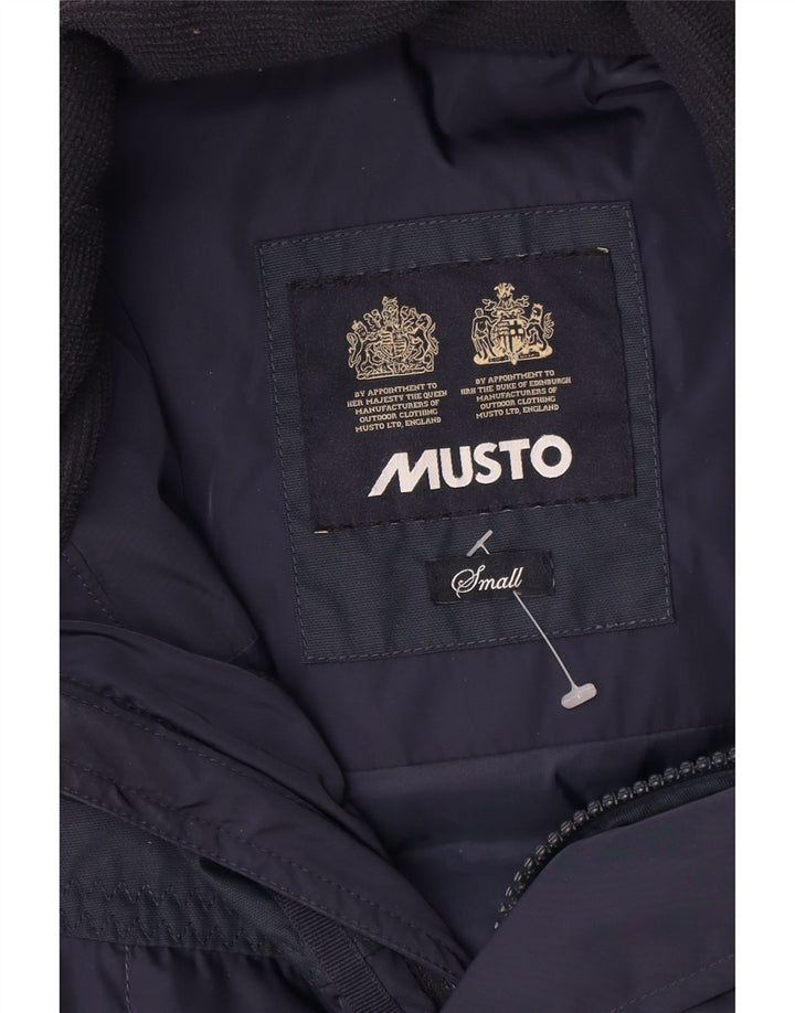 Musto Mens Padded Jacket UK 36 Small Navy Blue Nylon