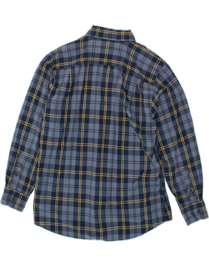 DOCKERS Mens Shirt Large Navy Blue Check Vintage Dockers and Second-Hand Dockers from Messina Hembry 