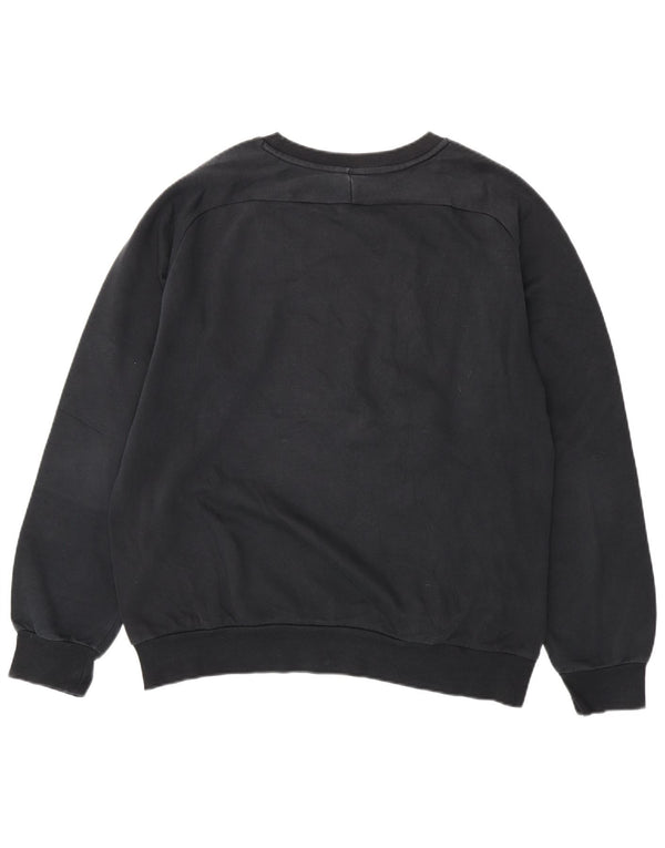 PUMA Mens Graphic Sweatshirt Jumper Large Black