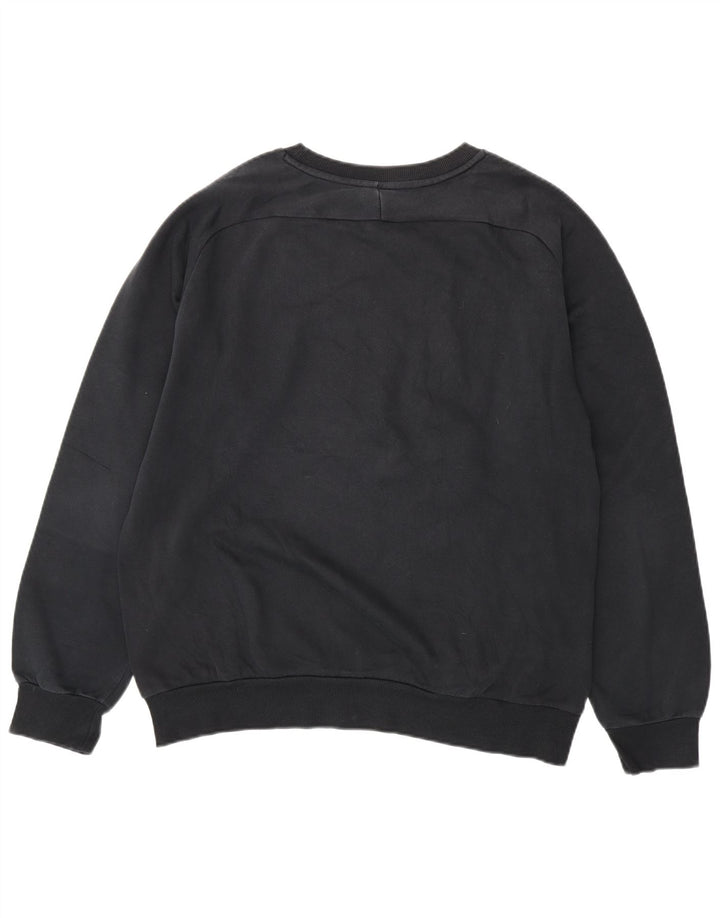 PUMA Mens Graphic Sweatshirt Jumper Large Black