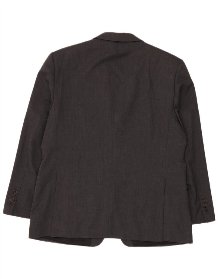 Ted Baker Mens Stretch 2 Button 2 Piece Suit UK 42 XL W36 L30 Grey Wool