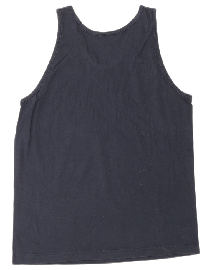 Champion Womens Vest Top UK 14 Large Navy Blue
