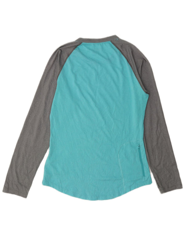 Patagonia Womens Top Long Sleeve UK 10 Small Turquoise Colourblock