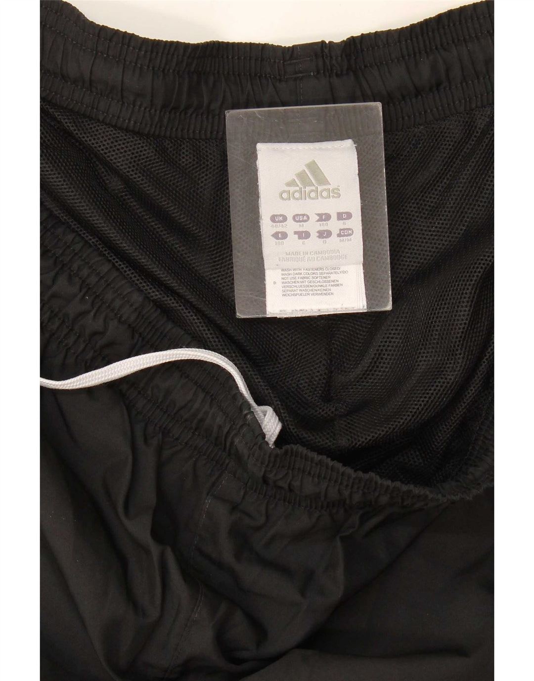 Adidas Mens Tracksuit Trousers UK 40/42 Medium Black Polyester
