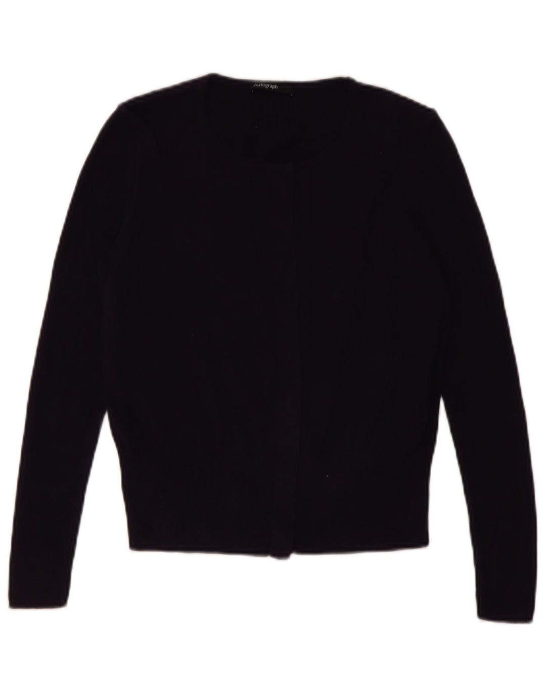 Marks & Spencer Womens Cardigan Sweater UK 12 Medium Navy Blue