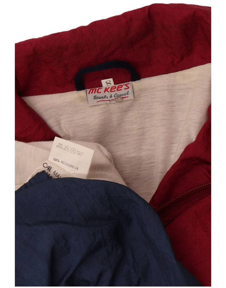 MC Kee's Mens Tracksuit Top Jacket Small Multicoloured Colourblock