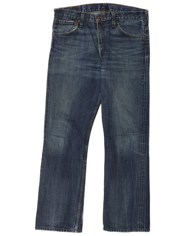 Levi's Mens 507 Bootcut Jeans W34 L34 Blue Cotton