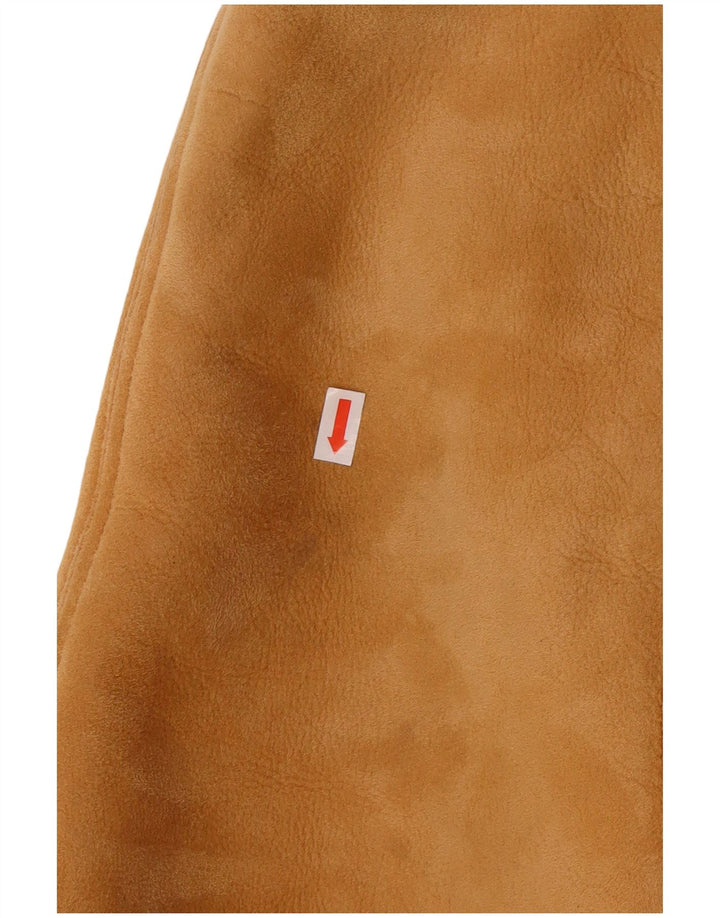 DIBI Mens Uomo Shearling Jacket IT 46 Small Beige Shearling Classic