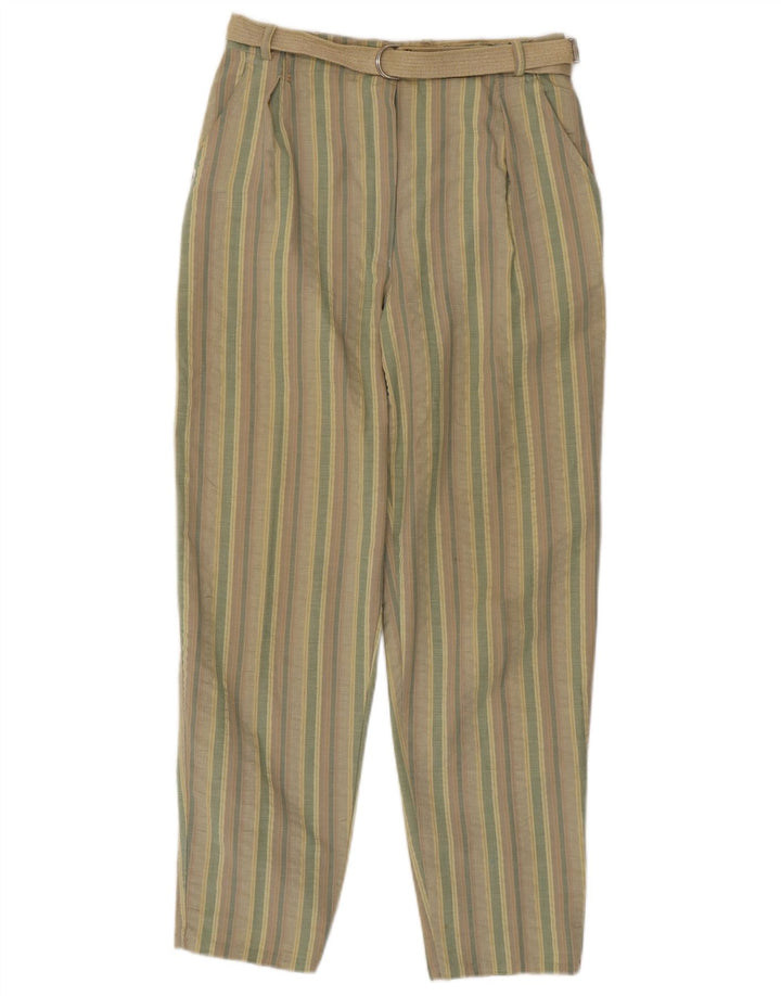VINTAGE Womens Chino Trousers IT 36 XS W26 L28 Multicoloured Striped