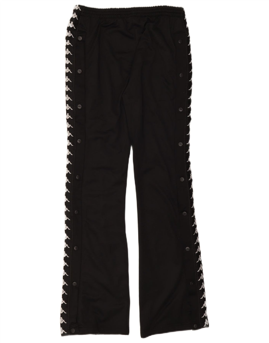 Kappa Mens Graphic Tracksuit Trousers Small Black Polyester