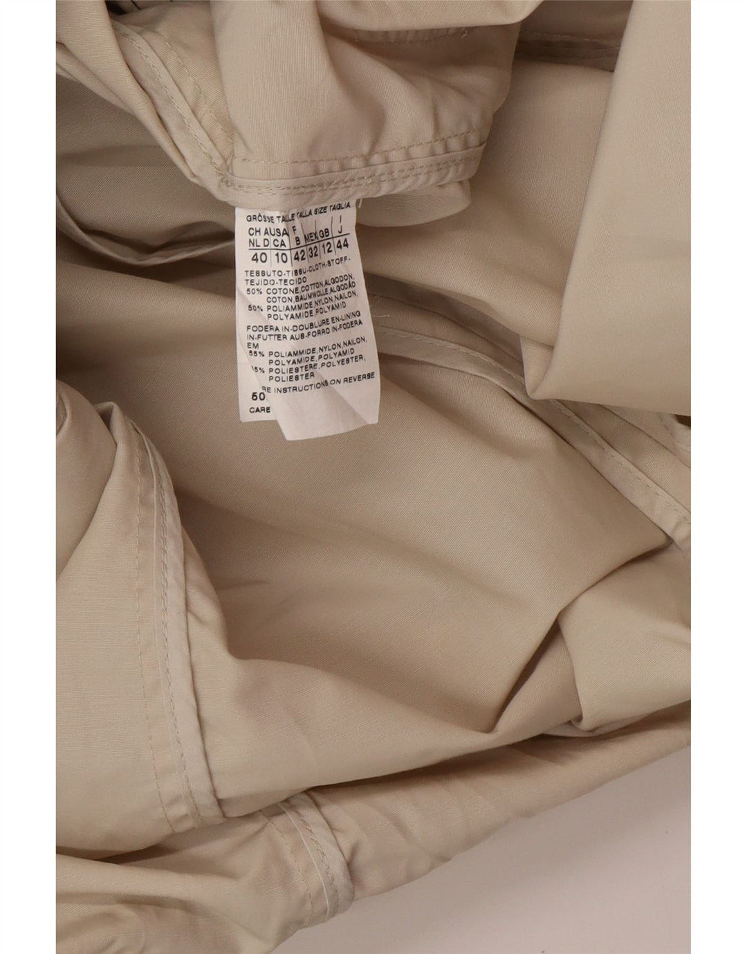 MAX MARA Womens Weekend Trench Coat UK 12 Medium Beige Cotton Classic