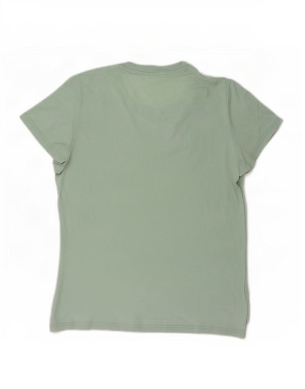 Adidas Womens Graphic T-Shirt Top UK 12/14 Medium Green
