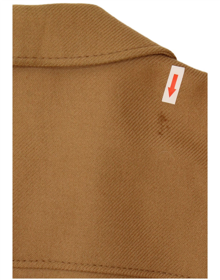 Vintage Mens Bomber Jacket UK 38 Medium Beige Argyle/Diamond Wool