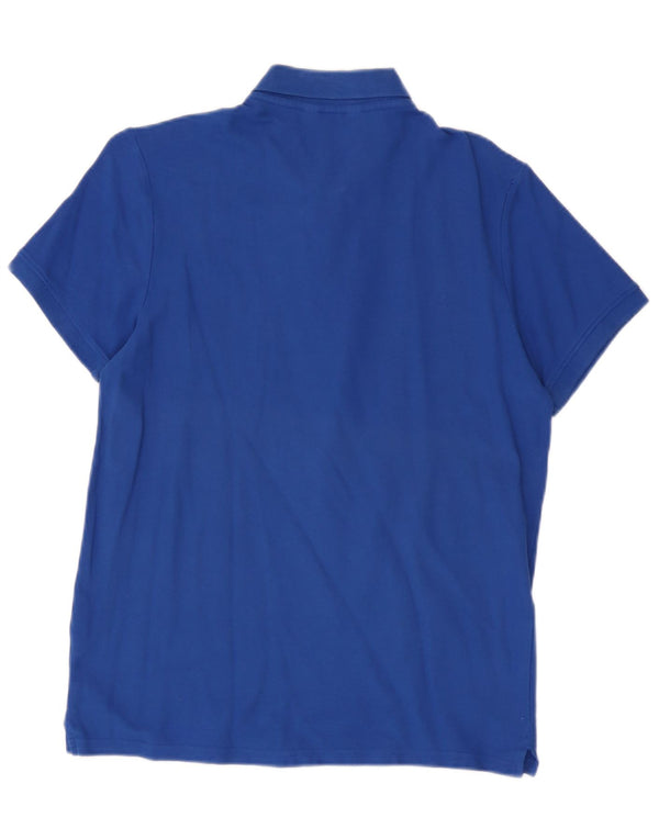 Calvin Klein Mens Body Fit Polo Shirt Small Blue Cotton