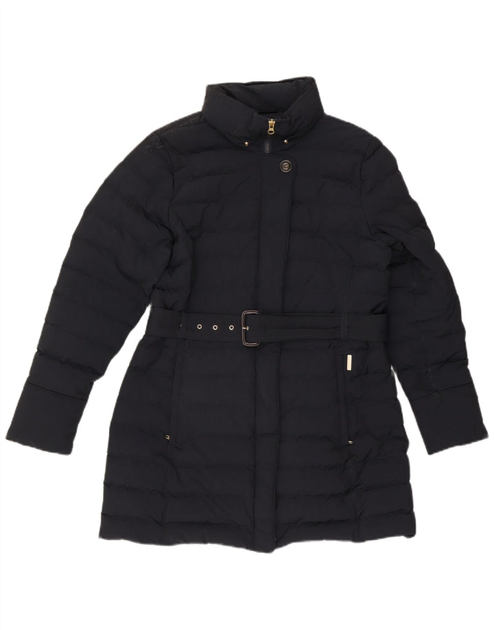 Woolrich Womens Padded Coat UK 16 Large Navy Blue Polyester