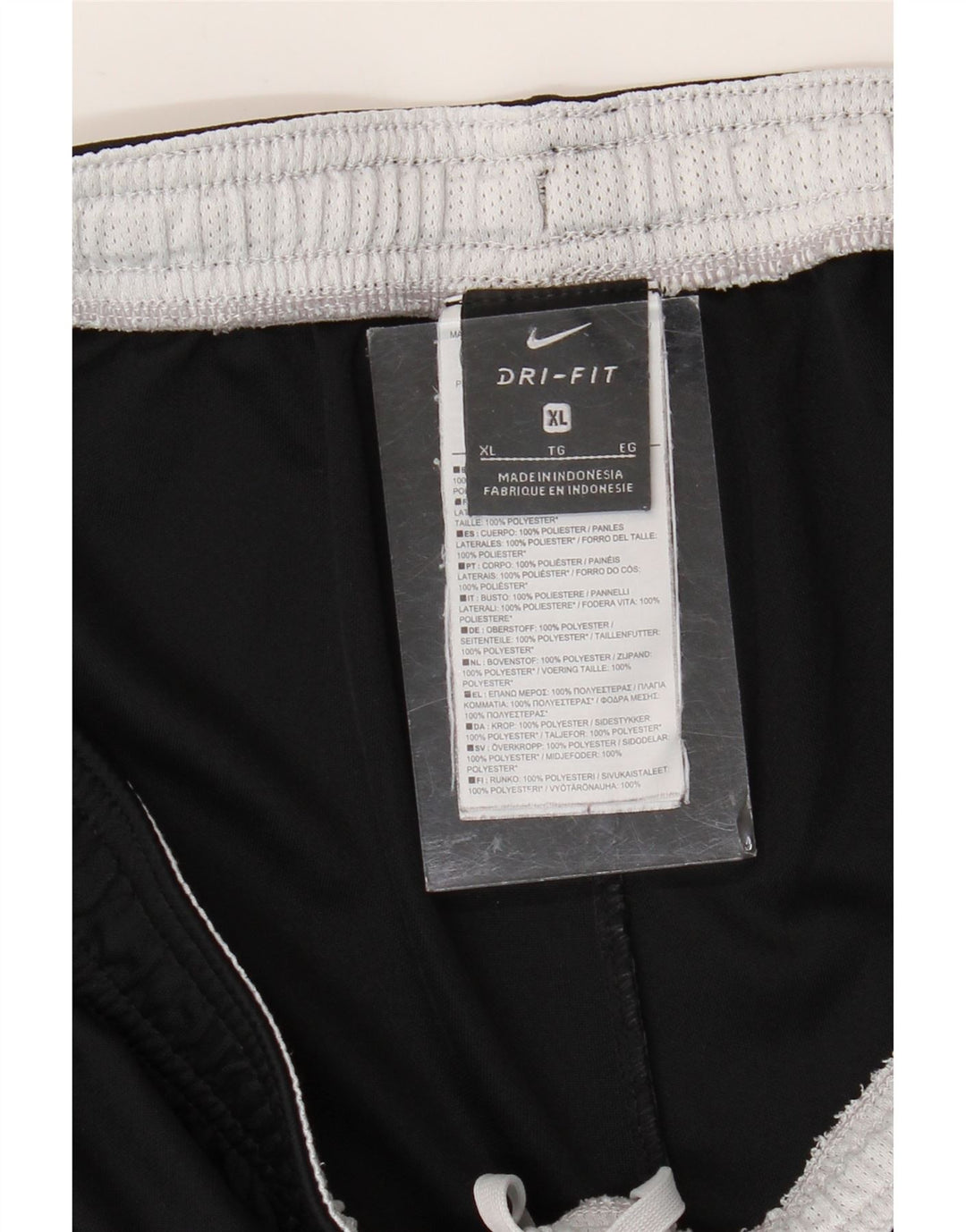 NIKE Mens Dri Fit Sport Shorts XL  Black Colourblock Polyester