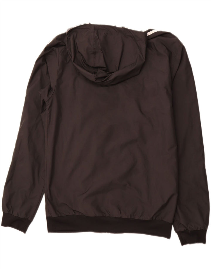 ADIDAS Mens Hooded Reversible Jacket UK 36 Small Grey Polyester