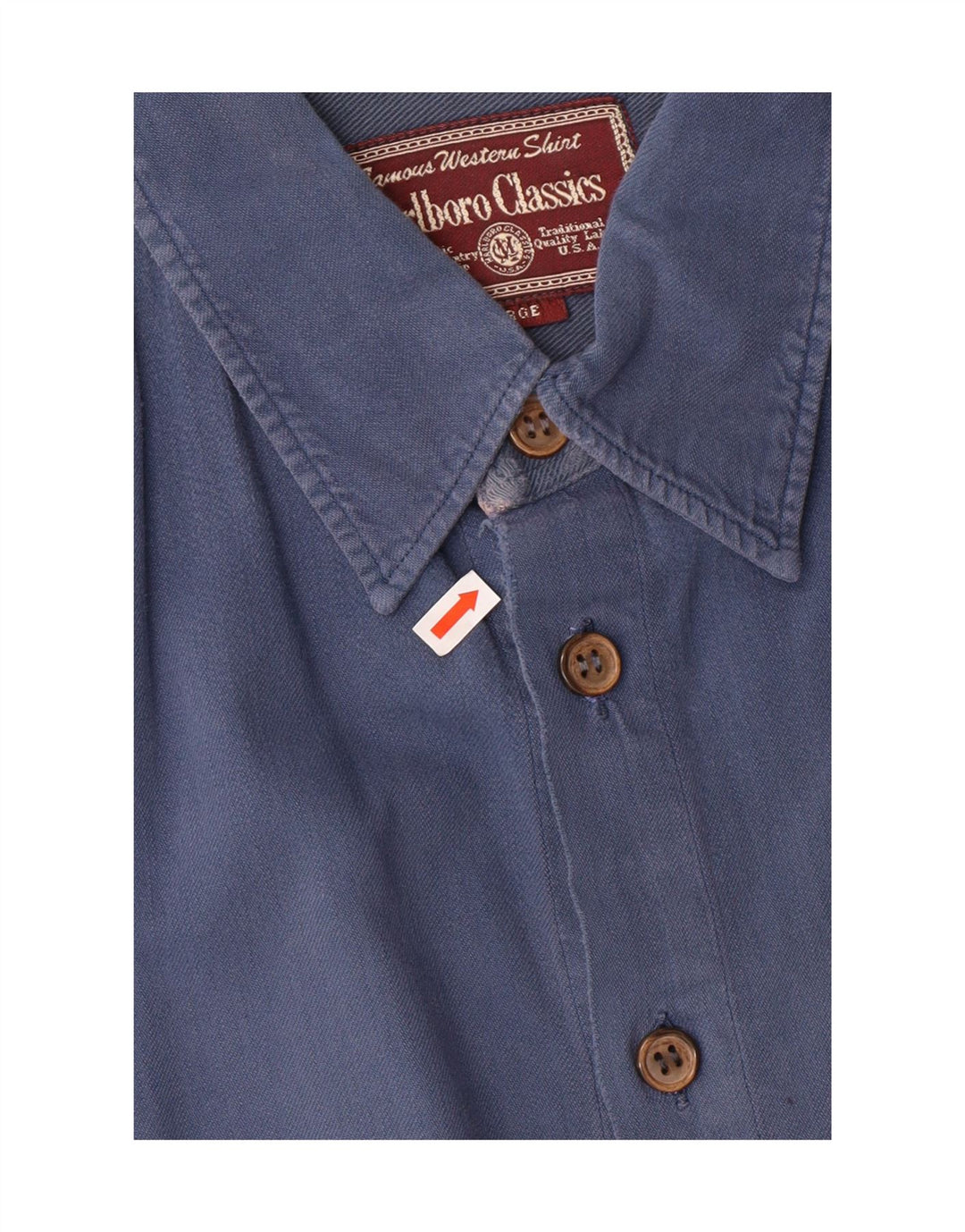 Marlboro Classics Mens Shirt XL Blue