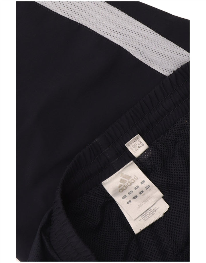 Adidas Mens Bermuda Sport Shorts Large Navy Blue Colourblock Polyester