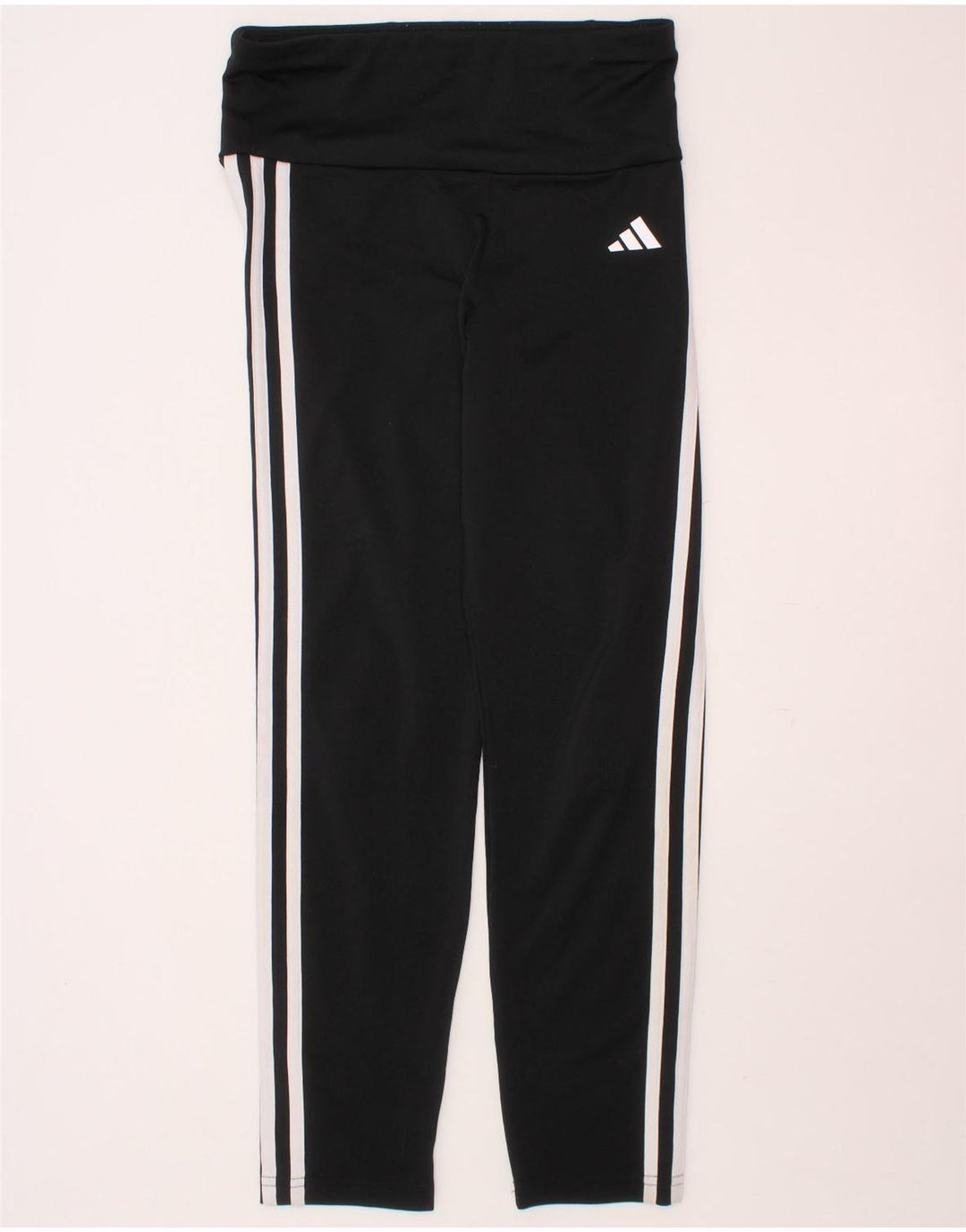 ADIDAS Girls Aeroready Leggings 11-12 Years  Black Polyester
