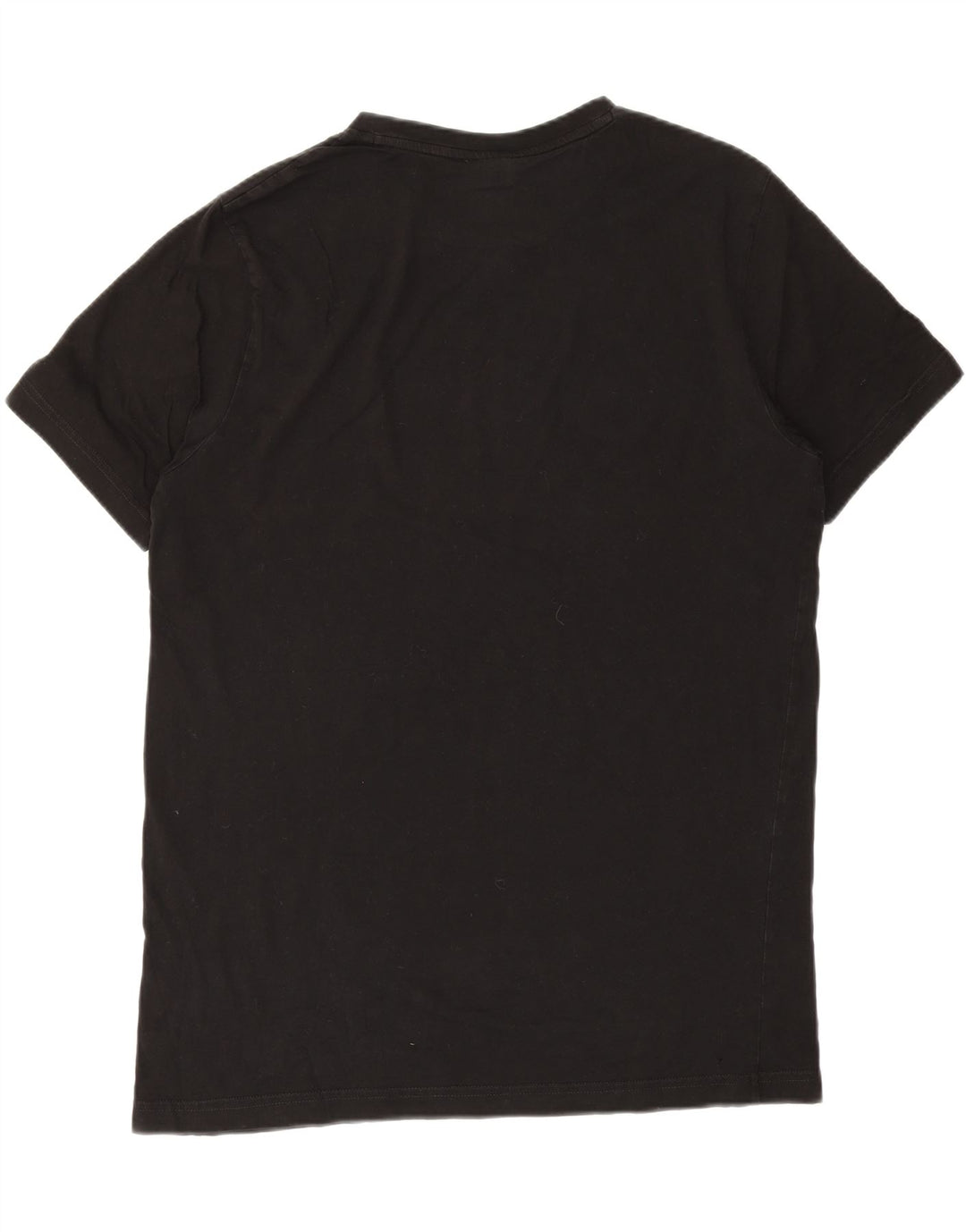 PUMA Mens T-Shirt Top Large Black Colourblock