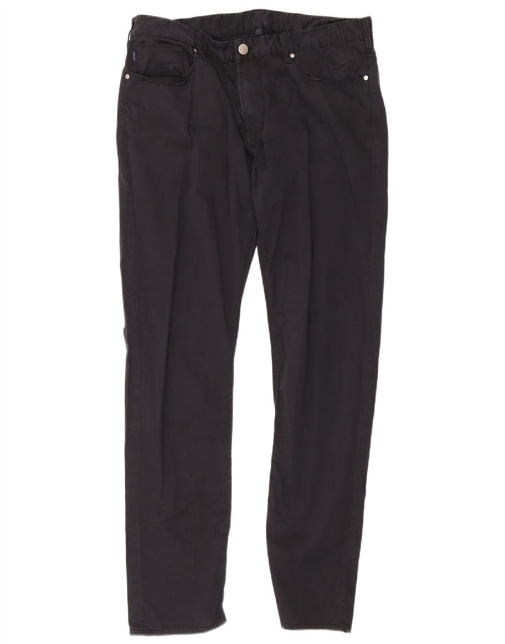 Armani Mens Slim Jeans W36 L32 Navy Blue Cotton