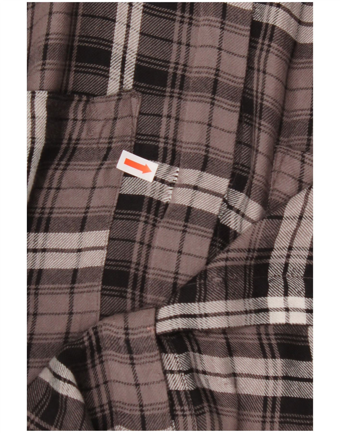 BENETTON Womens Oversized Flannel Shirt UK 10 Small Brown Check Viscose