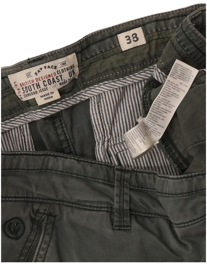 Fat Face Mens Regular Cargo Shorts W38 XL Green Cotton
