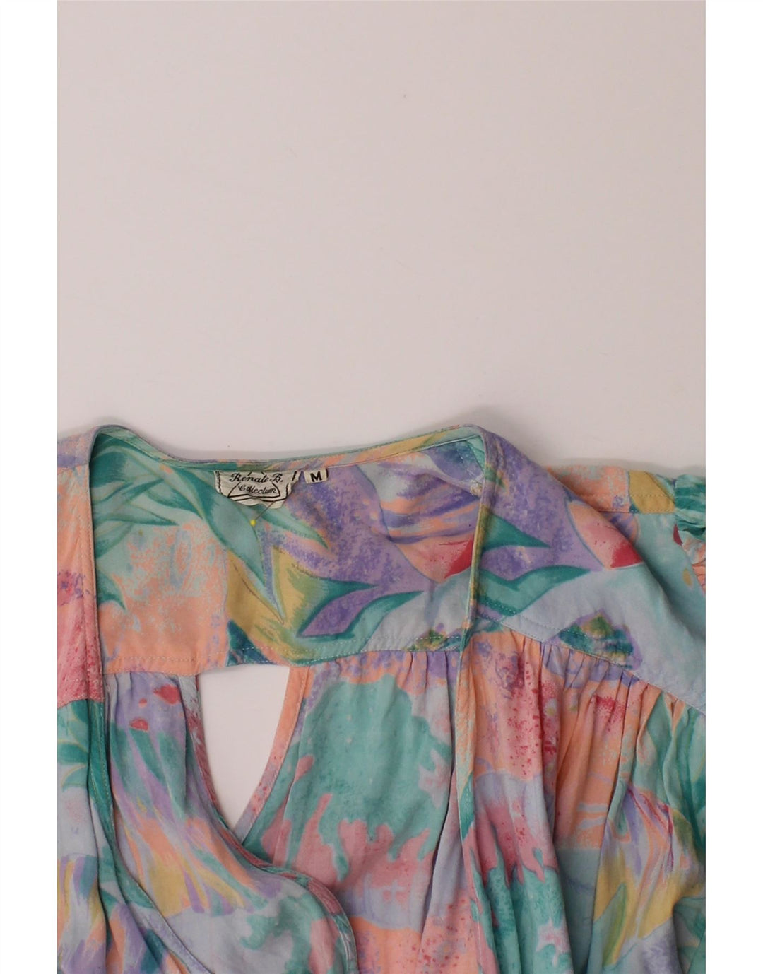RENATE Womens Wrap Dress UK 14 Medium Multicoloured Floral Vintage Renate and Second-Hand Renate from Messina Hembry 