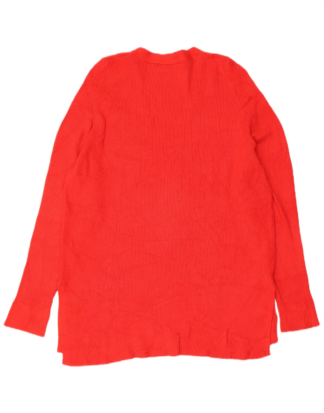 MARKS & SPENCER Womens V-Neck Jumper Sweater UK 16 Large Red Viscose